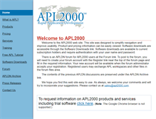 Tablet Screenshot of apl2000.com